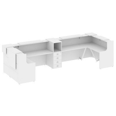 Onix O.R-K-37 (Белый бриллиант) Стойка ресепшн п-образная