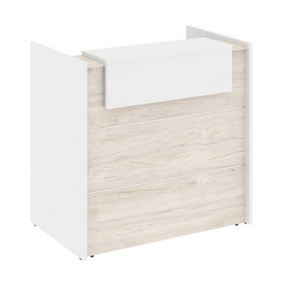 Onix O.R-K-4 (Денвер светлый/Белый бриллиант) Стойка ресепшн прямая