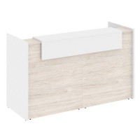 Onix O.R-K-6 (Денвер светлый/Белый бриллиант) Стойка ресепшн прямая