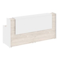 Onix O.R-K-9 (Денвер светлый/Белый бриллиант) Стойка ресепшн прямая