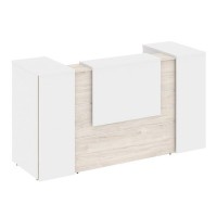 Onix O.R-K-10 (Денвер светлый/Белый бриллиант) Стойка ресепшн прямая