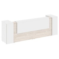 Onix O.R-K-12 (Денвер светлый/Белый бриллиант) Стойка ресепшн прямая