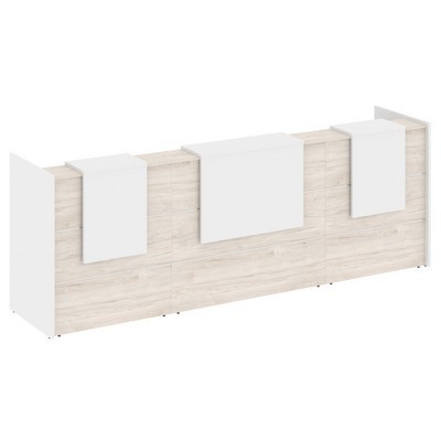 Onix O.R-K-14 (Денвер светлый/Белый бриллиант) Стойка ресепшн прямая