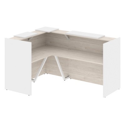 Onix O.R-K-23 (Денвер светлый/Белый бриллиант) Стойка ресепшн угловая г-образная с внешним углом