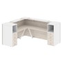 Onix O.R-K-29 (Денвер светлый/Белый бриллиант) Стойка ресепшн угловая г-образная с внешним углом