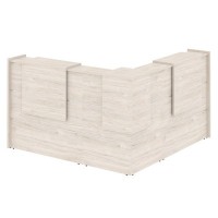 Onix O.R-K-24 (Денвер светлый) Стойка ресепшн угловая г-образная с внешним углом