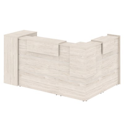 Onix O.R-K-25 (Денвер светлый) Стойка ресепшн угловая г-образная с внешним углом