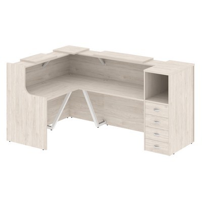 Onix O.R-K-25 (Денвер светлый) Стойка ресепшн угловая г-образная с внешним углом