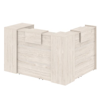 Onix O.R-K-26 (Денвер светлый) Стойка ресепшн угловая г-образная с внешним углом