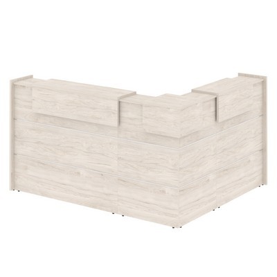 Onix O.R-K-28 (Денвер светлый) Стойка ресепшн угловая г-образная с внешним углом