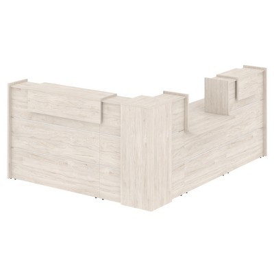 Onix O.R-K-31 (Денвер светлый) Стойка ресепшн угловая г-образная с внешним углом