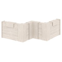 Onix O.R-K-35 (Денвер светлый) Стойка ресепшн угловая г-образная с внутренним углом