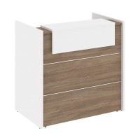 Onix O.R-K-4 (Дуб аризона/Белый бриллиант) Стойка ресепшн прямая