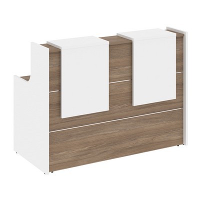 Onix O.R-K-5 (Дуб аризона/Белый бриллиант) Стойка ресепшн прямая