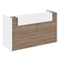 Onix O.R-K-6 (Дуб аризона/Белый бриллиант) Стойка ресепшн прямая