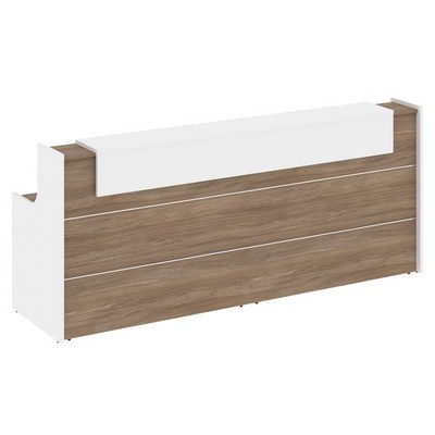 Onix O.R-K-7 (Дуб аризона/Белый бриллиант) Стойка ресепшн прямая