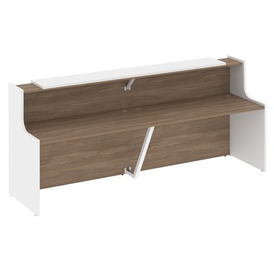 Onix O.R-K-7 (Дуб аризона/Белый бриллиант) Стойка ресепшн прямая