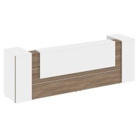 Onix O.R-K-12 (Дуб аризона/Белый бриллиант) Стойка ресепшн прямая