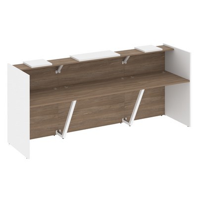 Onix O.R-K-16 (Дуб аризона/Белый бриллиант) Стойка ресепшн прямая