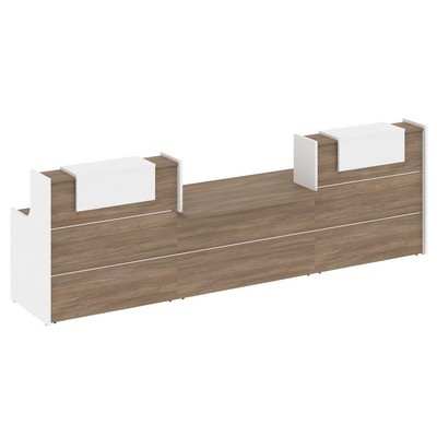 Onix O.R-K-18 (Дуб аризона/Белый бриллиант) Стойка ресепшн прямая