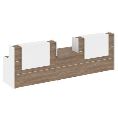 Onix O.R-K-19 (Дуб аризона/Белый бриллиант) Стойка ресепшн прямая