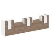 Onix O.R-K-20 (Дуб аризона/Белый бриллиант) Стойка ресепшн прямая