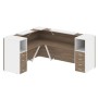 Onix O.R-K-29 (Дуб аризона/Белый бриллиант) Стойка ресепшн угловая г-образная с внешним углом