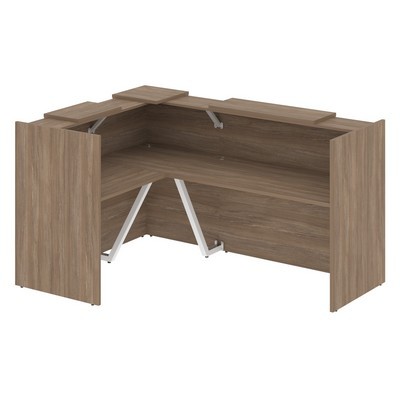 Onix O.R-K-23 (Дуб аризона) Стойка ресепшн угловая г-образная с внешним углом