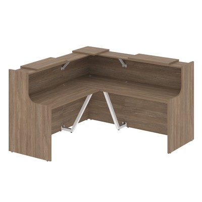 Onix O.R-K-24 (Дуб аризона) Стойка ресепшн угловая г-образная с внешним углом