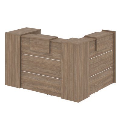 Onix O.R-K-26 (Дуб аризона) Стойка ресепшн угловая г-образная с внешним углом