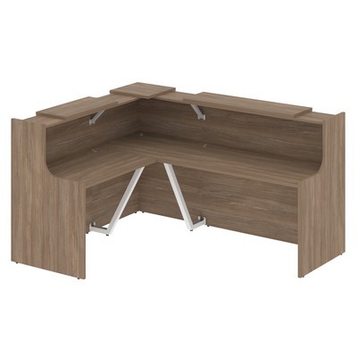 Onix O.R-K-28 (Дуб аризона) Стойка ресепшн угловая г-образная с внешним углом