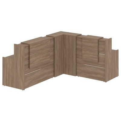 Onix O.R-K-32 (Дуб аризона) Стойка ресепшн угловая г-образная с внутренним углом