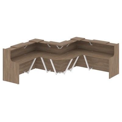 Onix O.R-K-35 (Дуб аризона) Стойка ресепшн угловая г-образная с внутренним углом