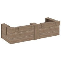 Onix O.R-K-37 (Дуб аризона) Стойка ресепшн п-образная