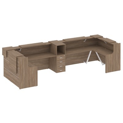 Onix O.R-K-37 (Дуб аризона) Стойка ресепшн п-образная