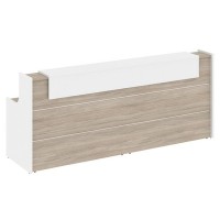 Onix O.R-K-7 (Дуб аттик/Белый бриллиант) Стойка ресепшн прямая