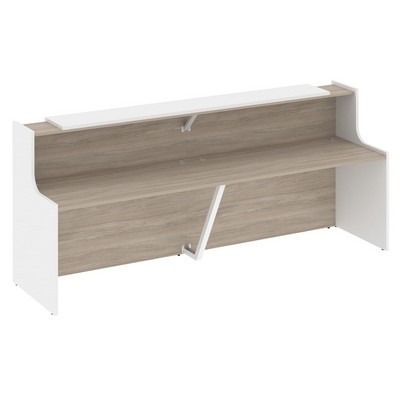 Onix O.R-K-7 (Дуб аттик/Белый бриллиант) Стойка ресепшн прямая