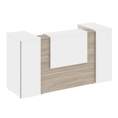 Onix O.R-K-10 (Дуб аттик/Белый бриллиант) Стойка ресепшн прямая