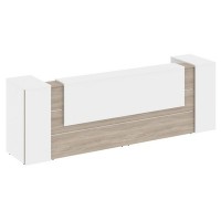 Onix O.R-K-12 (Дуб аттик/Белый бриллиант) Стойка ресепшн прямая