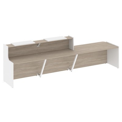 Onix O.R-K-21 (Дуб аттик/Белый бриллиант) Стойка ресепшн прямая