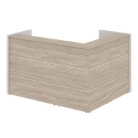 Onix O.R-K-22 (Дуб аттик/Белый бриллиант) Стойка ресепшн угловая г-образная с внешним углом