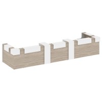 Onix O.R-K-38 (Дуб аттик/Белый бриллиант) Стойка ресепшн п-образная