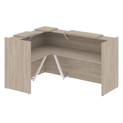 Onix O.R-K-23 (Дуб аттик) Стойка ресепшн угловая г-образная с внешним углом