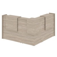 Onix O.R-K-24 (Дуб аттик) Стойка ресепшн угловая г-образная с внешним углом