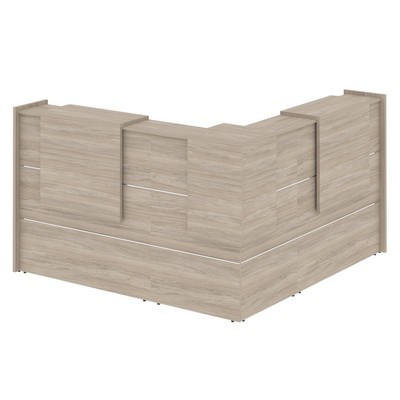 Onix O.R-K-24 (Дуб аттик) Стойка ресепшн угловая г-образная с внешним углом