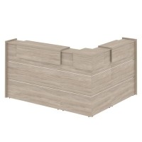 Onix O.R-K-28 (Дуб аттик) Стойка ресепшн угловая г-образная с внешним углом