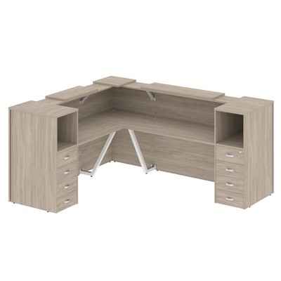 Onix O.R-K-29 (Дуб аттик) Стойка ресепшн угловая г-образная с внешним углом