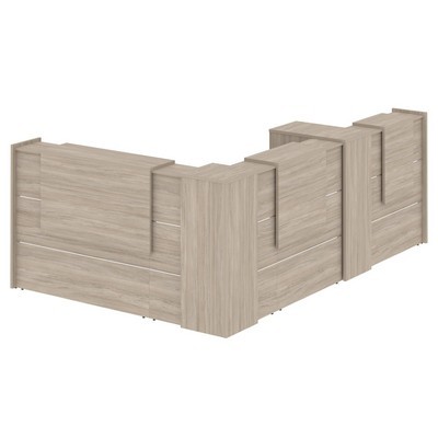 Onix O.R-K-30 (Дуб аттик) Стойка ресепшн угловая г-образная с внешним углом