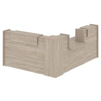 Onix O.R-K-31 (Дуб аттик) Стойка ресепшн угловая г-образная с внешним углом