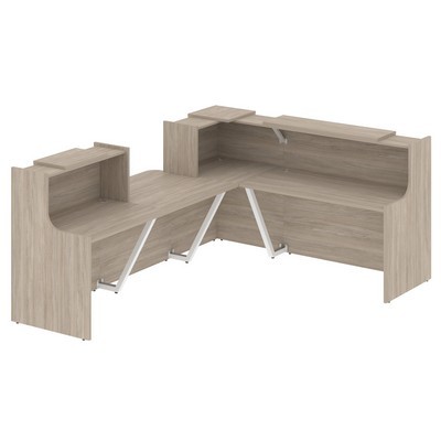 Onix O.R-K-31 (Дуб аттик) Стойка ресепшн угловая г-образная с внешним углом